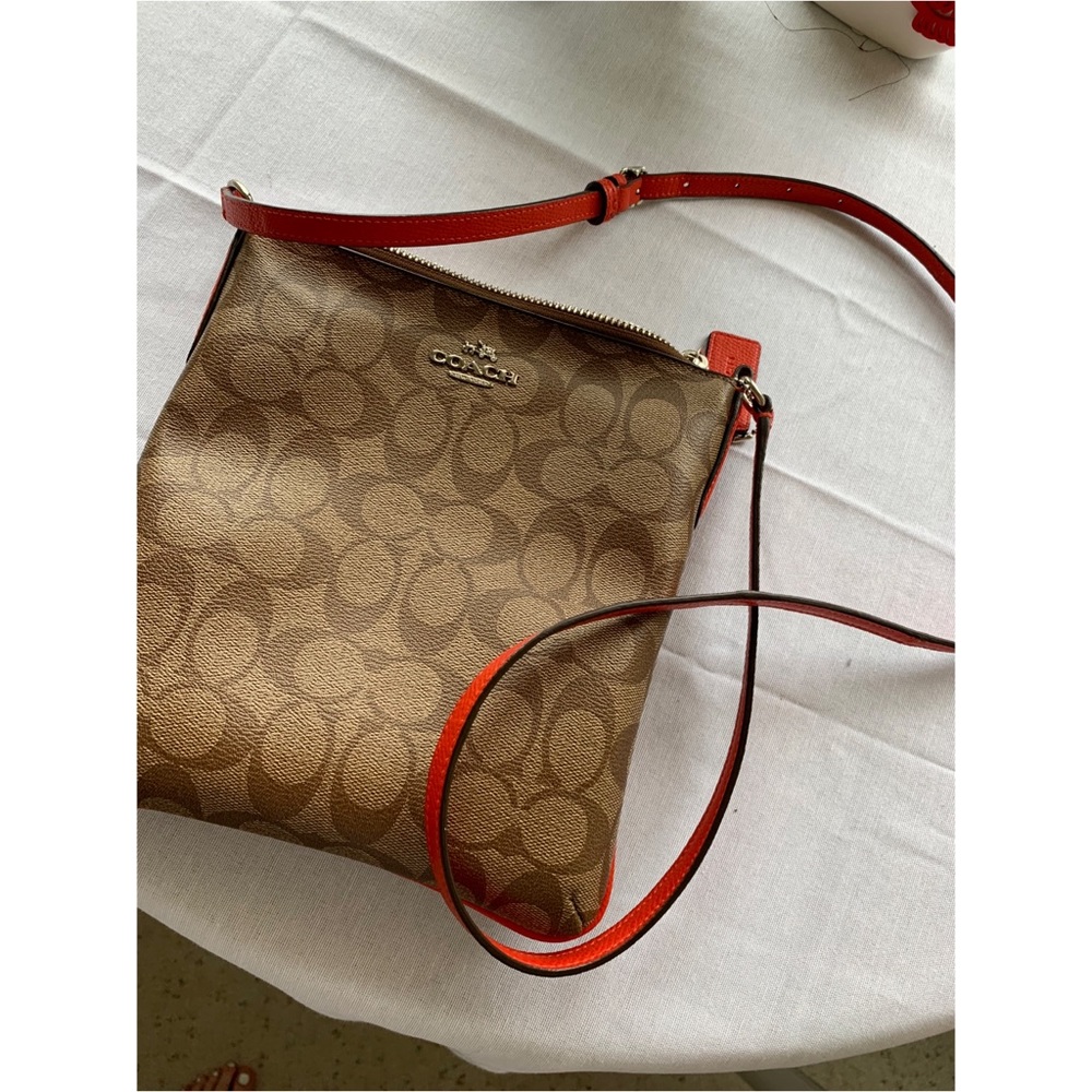 Coach Crossbody In Signature Jacquard Purse